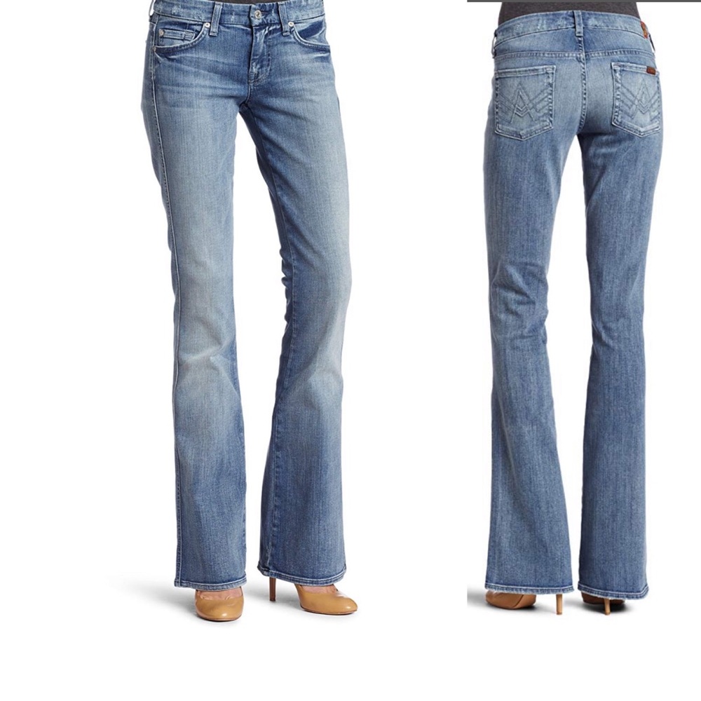 7 for All Mankind A Pocket Straight Wide Jeans GUC